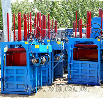 Hydraulic scrap shredded paper press machine